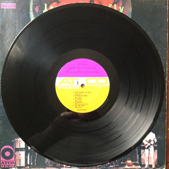 Iron Butterfly In-A-Gadda-Da-Vida Vinyl Album '68 - Picture 3 of 6